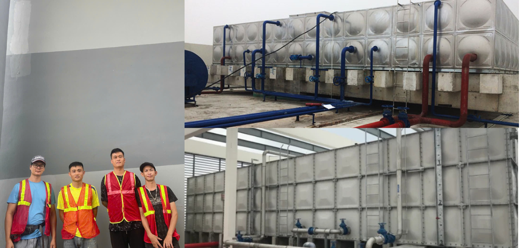 Vệ sinh bể nước công nghiệp