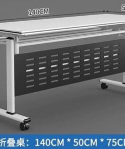 Bàn đào tạo gập có bánh xe