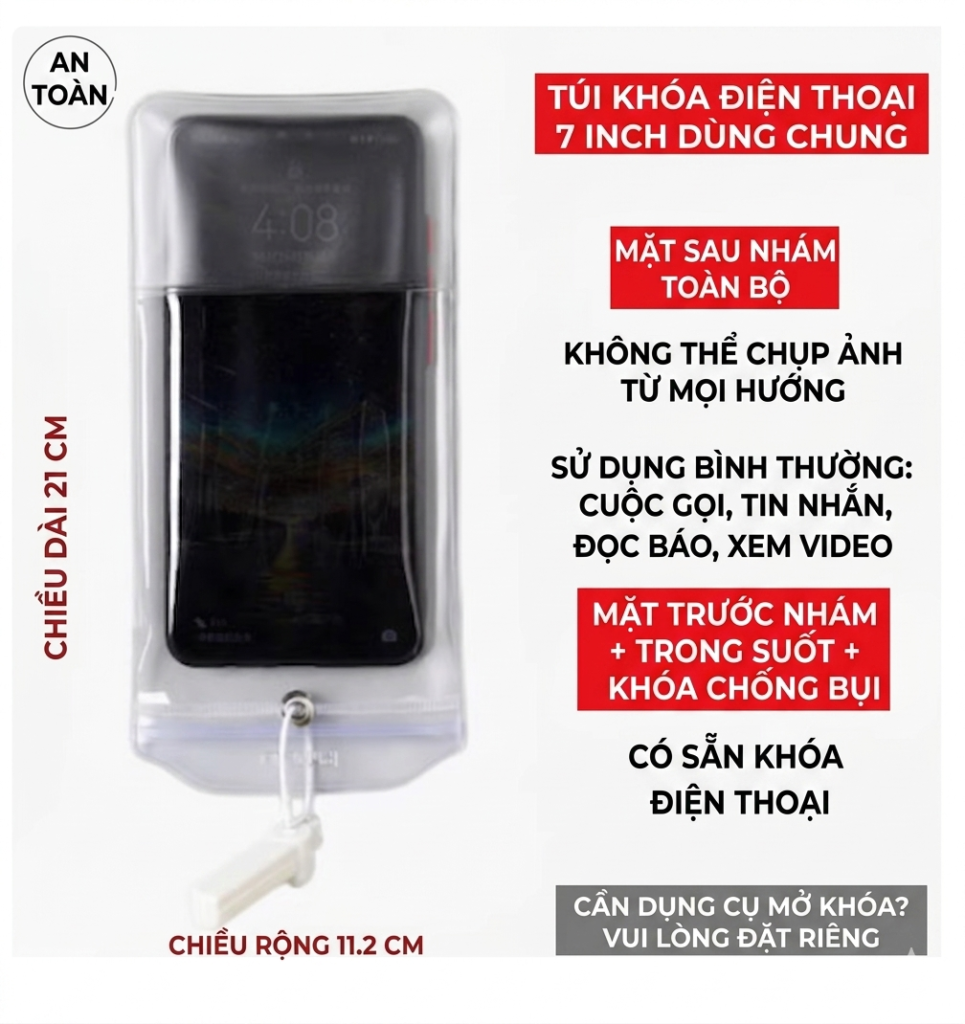 tui pvc dung dien thoai chong quay phim chup anh