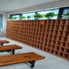 tủ đựng cốc uống nước trong xưởng