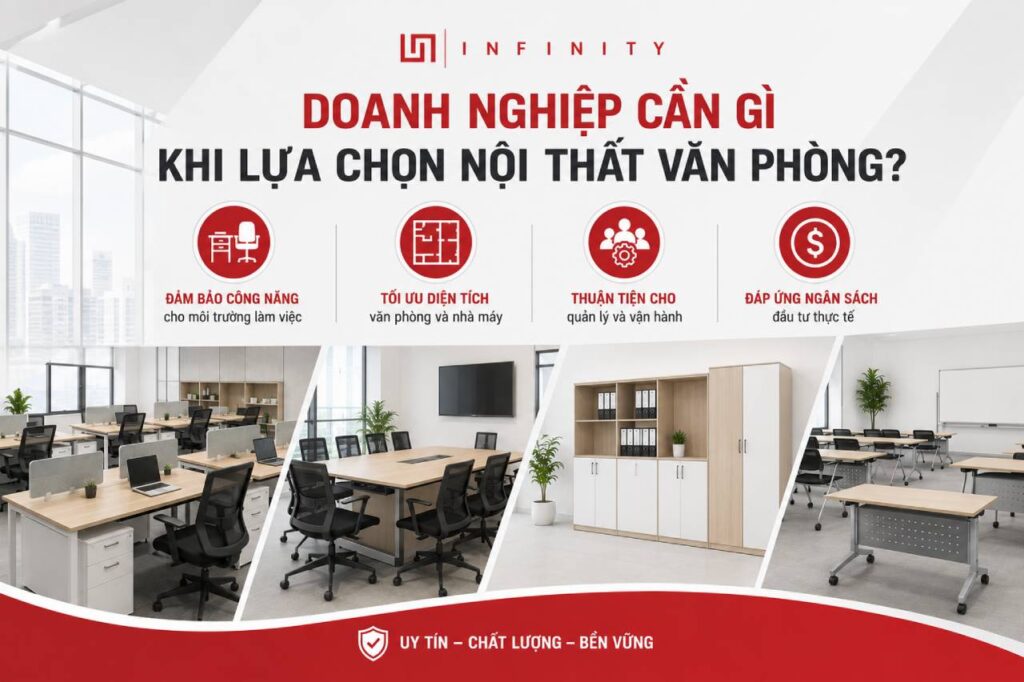 Doanh nghiệp cần gì khi lựa chọn nội thất văn phòng