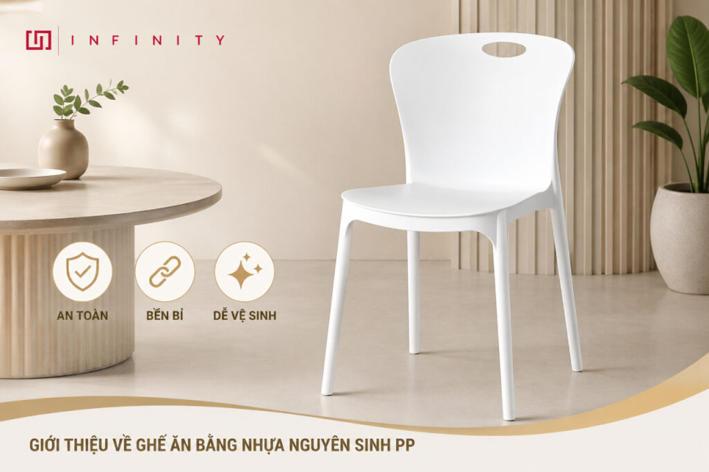 Giới thiệu về ghế ăn bằng nhựa nguyên sinh PP
