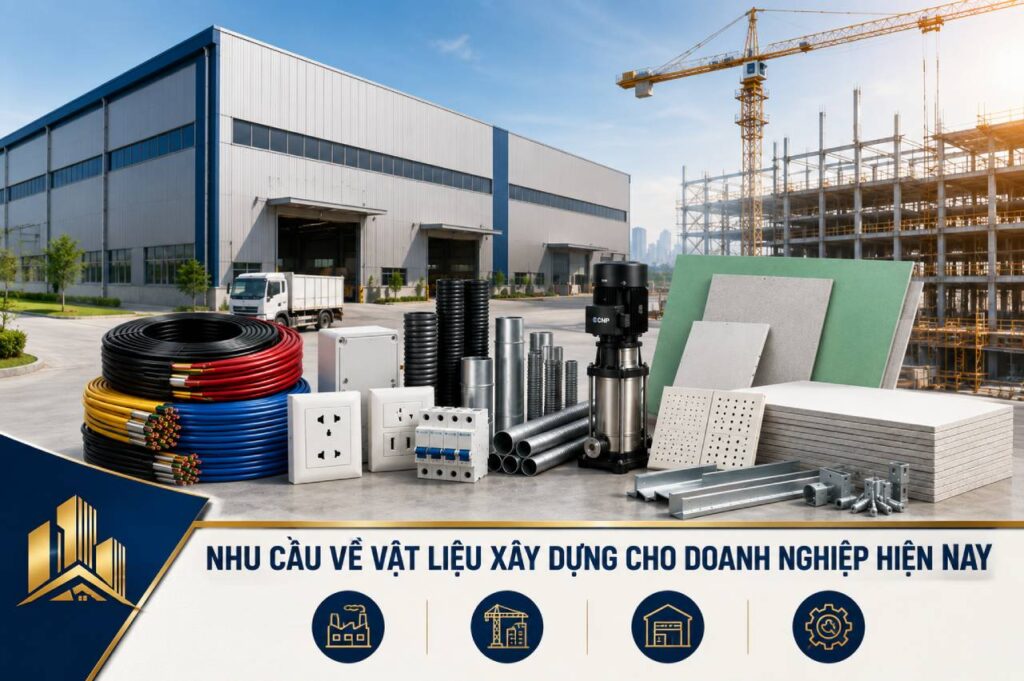 Nhu cầu về vật liệu xây dựng cho doanh nghiệp hiện nay