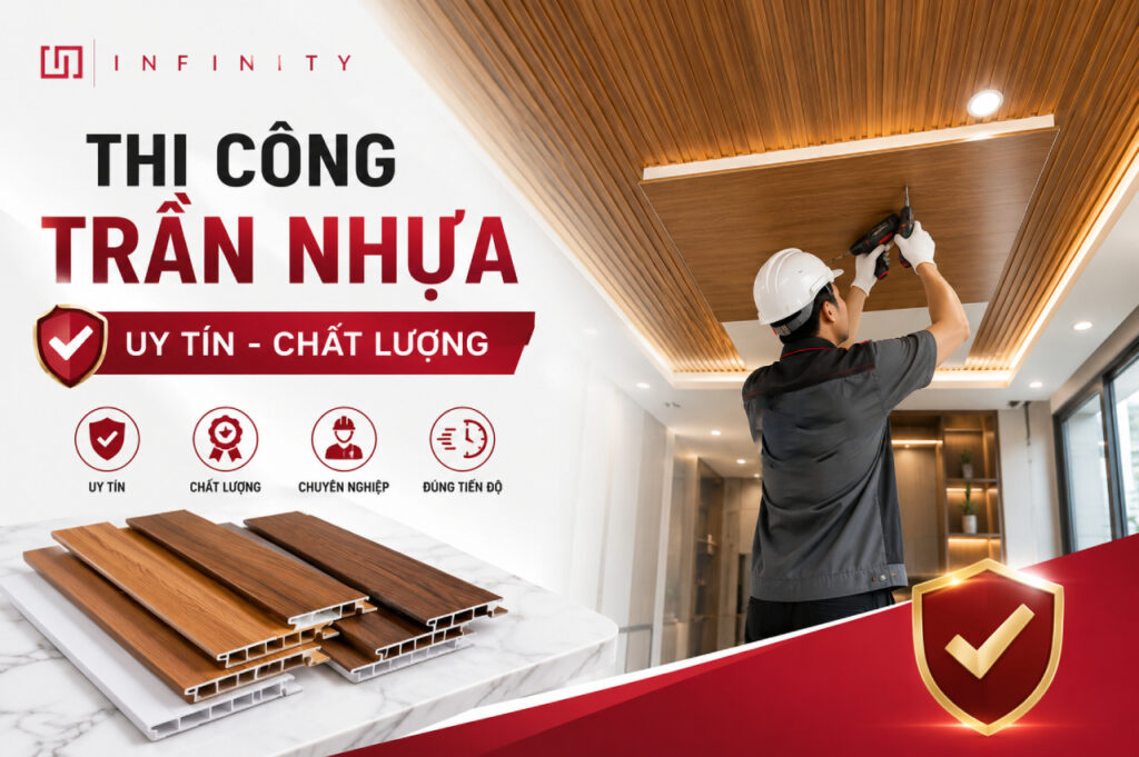 Thi công trần nhựa uy tín chất lượng tại Hải Phòng