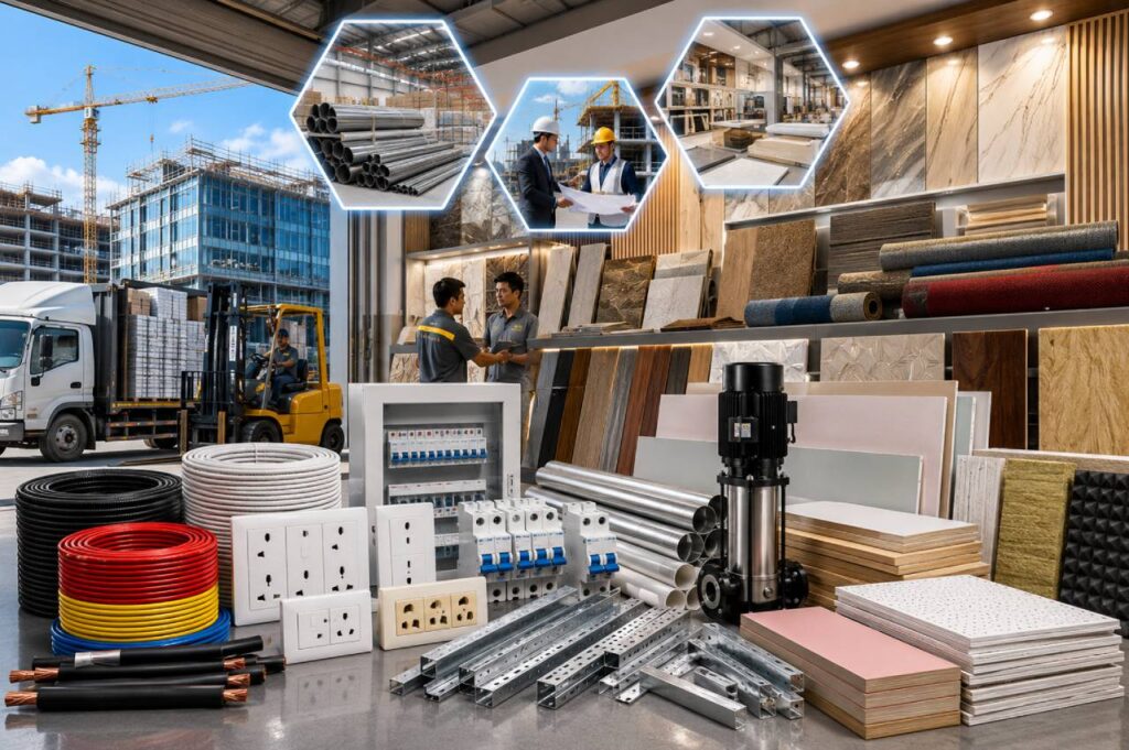 Vật liệu xây dựng chất lượng cao cho công trình hiện đại 