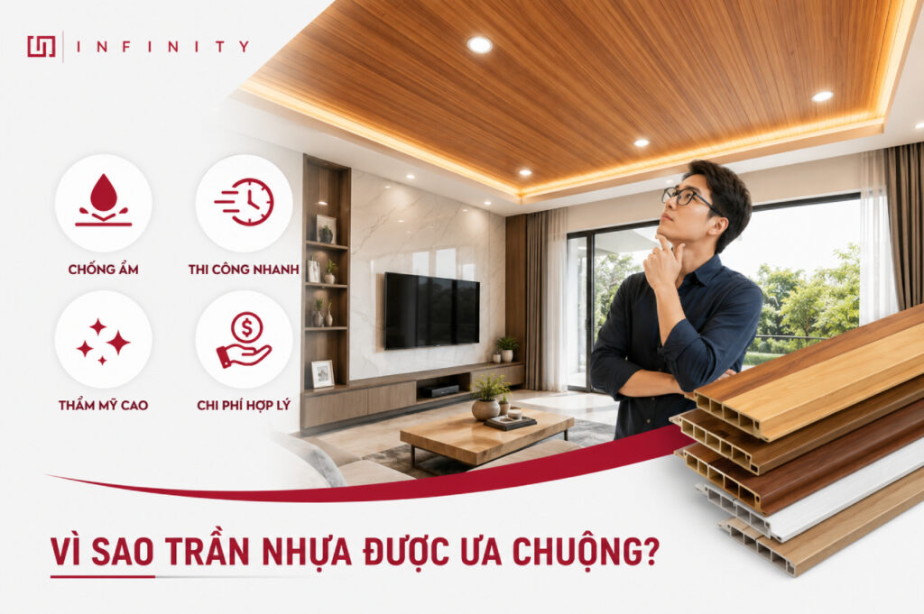 Vì sao trần nhựa được ưa chuộng tại Hải Phòng