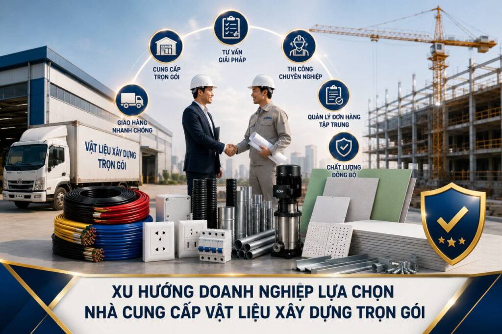 Xu hướng doanh nghiệp lựa chọn nhà cung cấp vật liệu xây dựng trọn gói