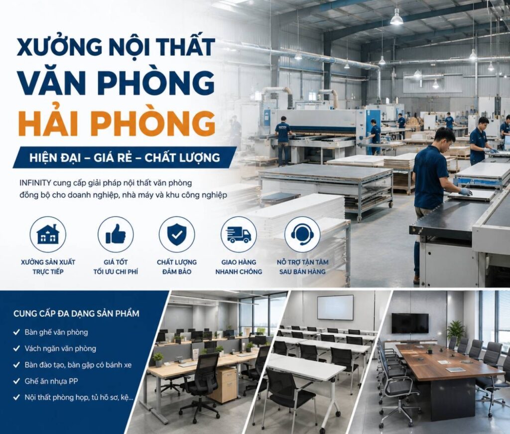 xưởng nội thất văn phòng Hải Phòng