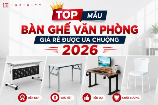 TOP mẫu bàn ghế văn phòng giá rẻ được ưa chuộng 2026
