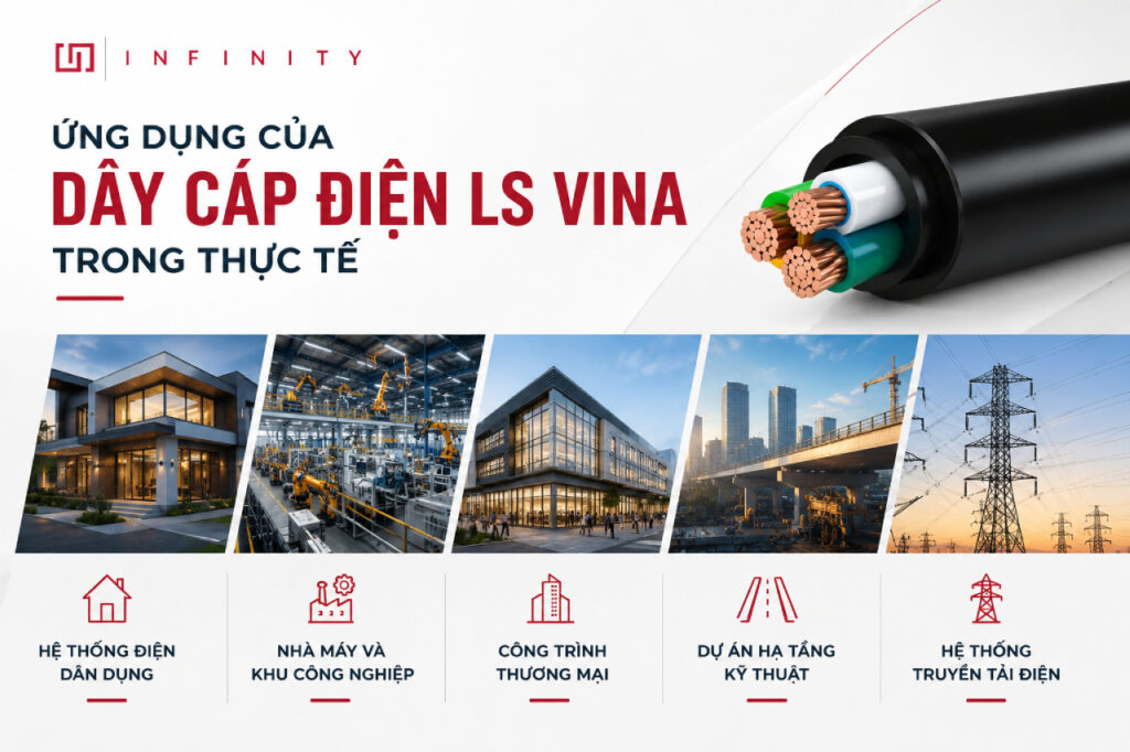 Ứng dụng của dây cáp điện LS VINA trong thực tế