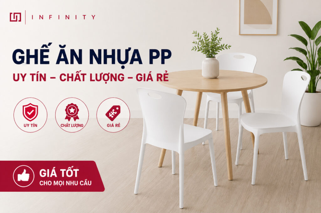 Ghế ăn nhựa PP uy tín chất lượng giá rẻ tại Hải Phòng