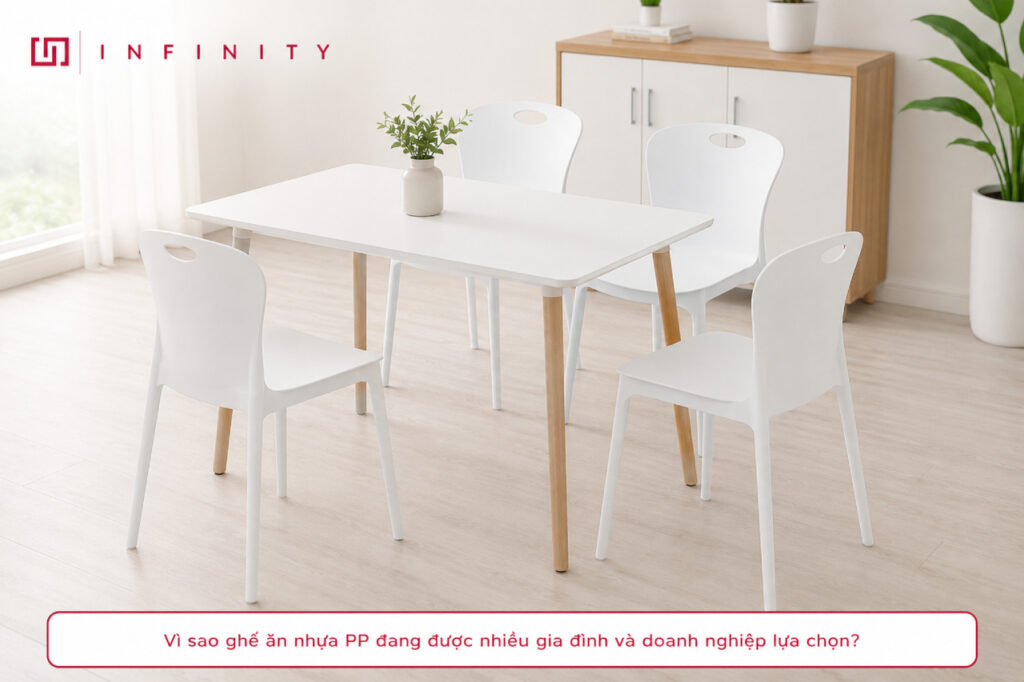 Vì sao ghế ăn nhựa PP đang được nhiều gia đình và doanh nghiệp lựa chọn