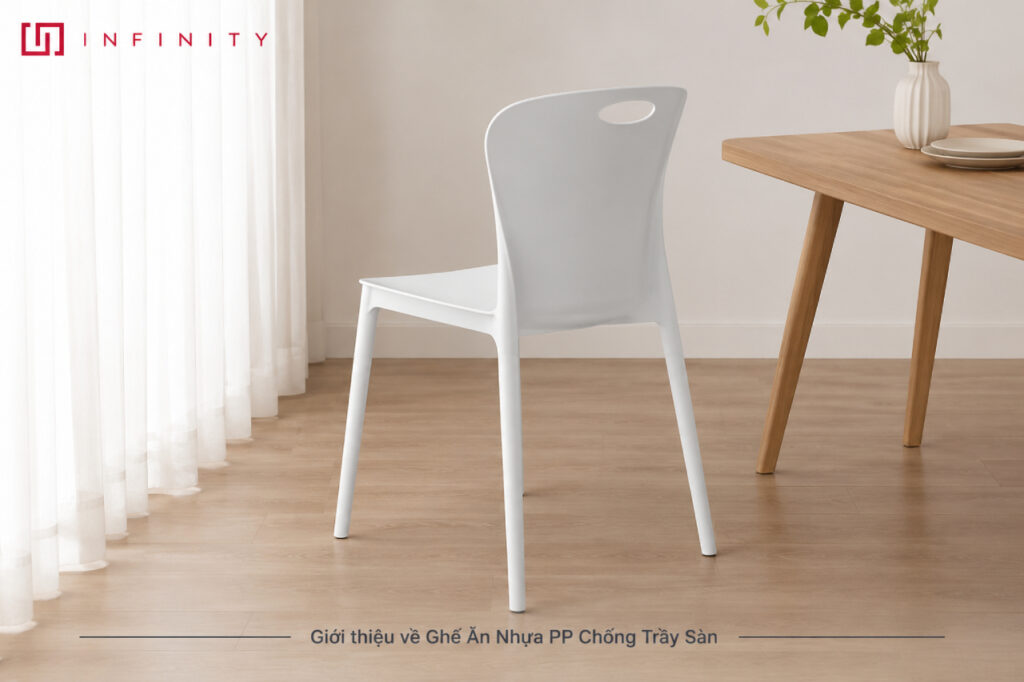 Ghế ăn nhựa pp chống trầy sàn