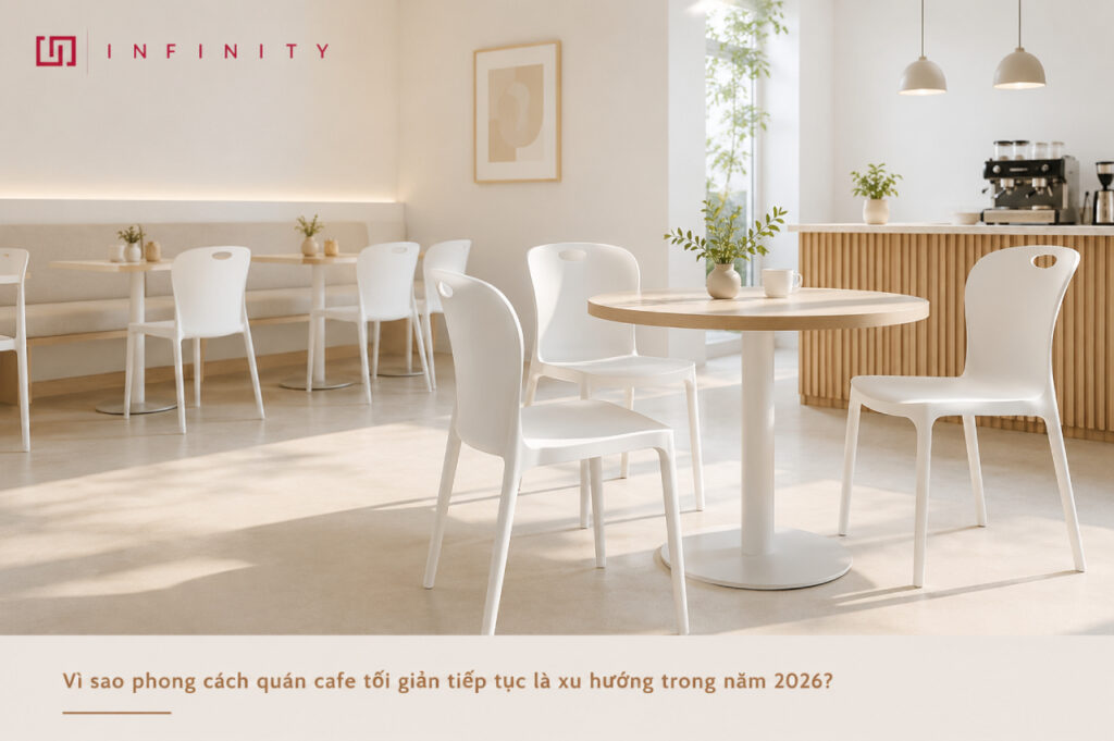 Vì sao phong cách quán cafe tối giản tiếp tục là xu hướng trong năm 2026