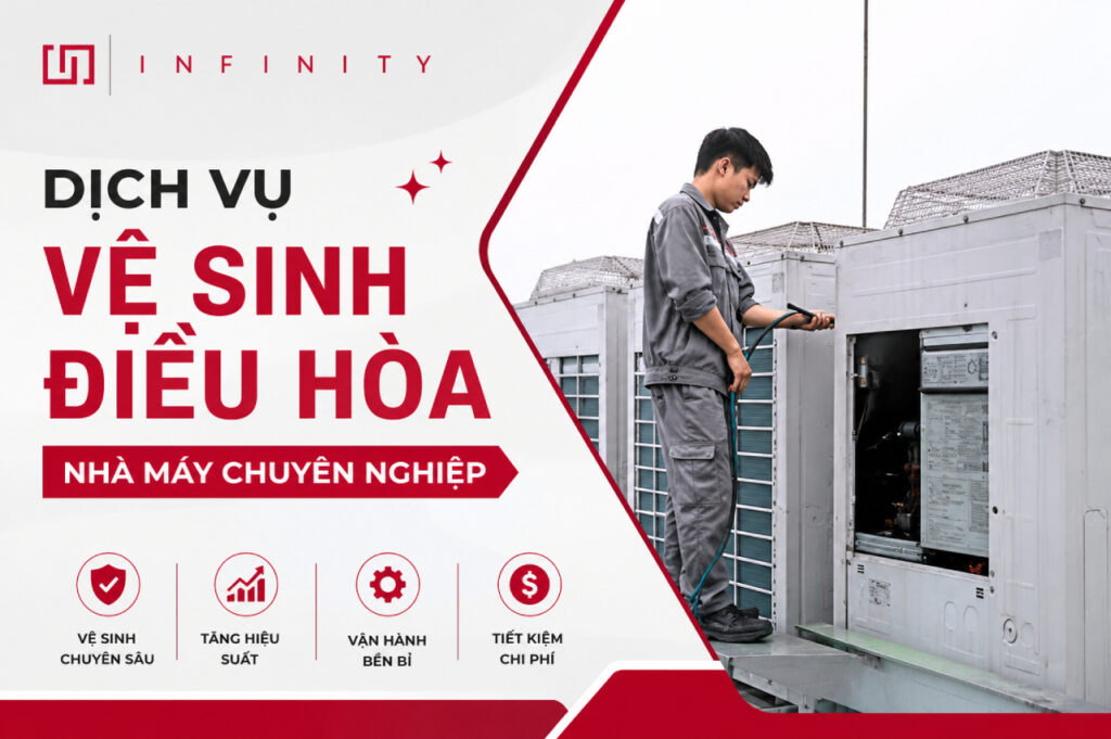 Dịch vụ vệ sinh điều hoà nhà máy chuyên nghiệp tại Hải Phòng