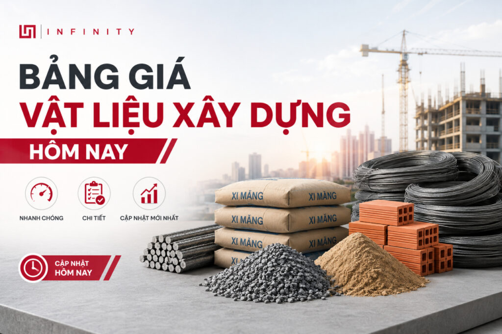 Bảng giá vật liệu xây dựng hôm nay nhanh chóng chi tiết