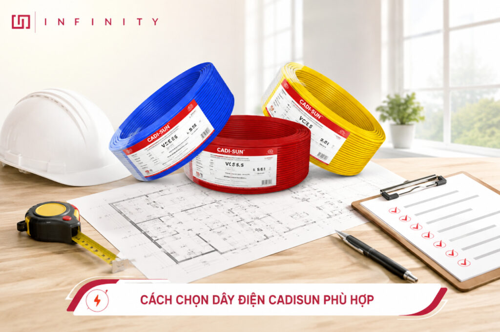 Cách chọn dây điện Cadisun phù hợp