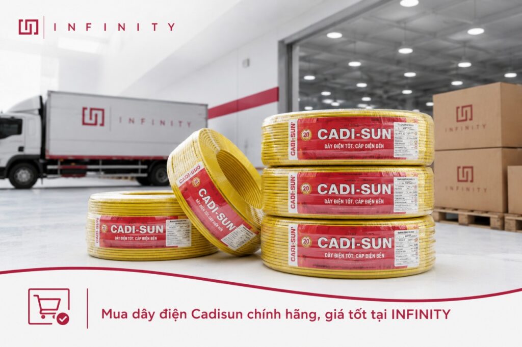 Mua dây điện Cadisun chính hãng, giá tốt tại INFINITY