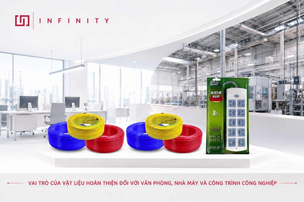 Vai trò của vật liệu hoàn thiện đối với văn phòng, nhà máy và công trình công nghiệp