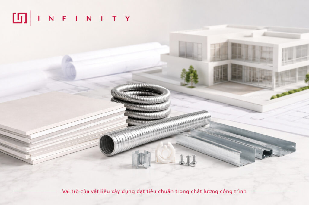 Vai trò của vật liệu xây dựng đạt tiêu chuẩn trong chất lượng công trình