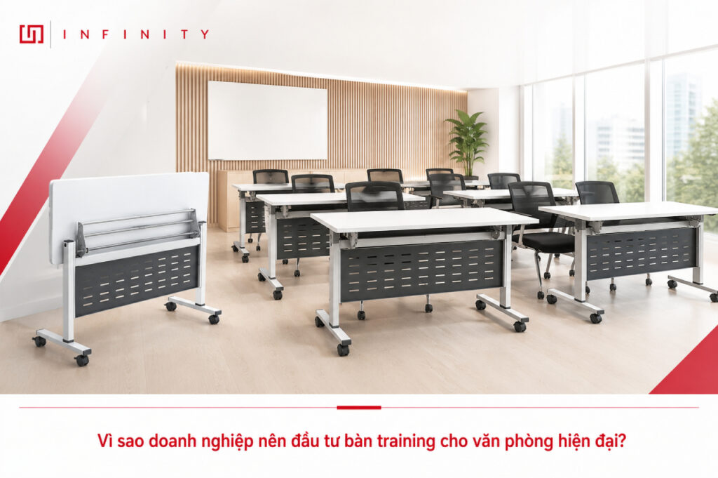 Vì sao doanh nghiệp nên đầu tư bàn training cho văn phòng hiện đại